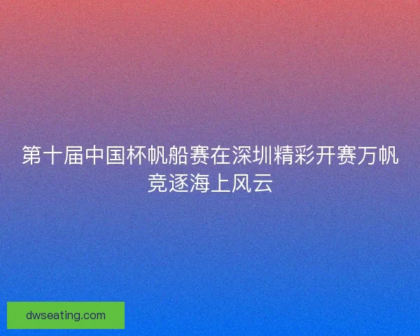 第十届中国杯帆船赛在深圳精彩开赛万帆竞逐海上风云