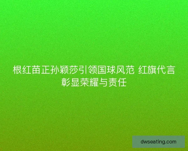 根红苗正孙颖莎引领国球风范 红旗代言彰显荣耀与责任
